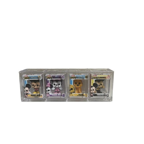 Funko BITTY Pop! 4 Mini Vinyl MINNIE & MICKEY MOUSE  PLUTO Conductor Mickey - Picture 1 of 13